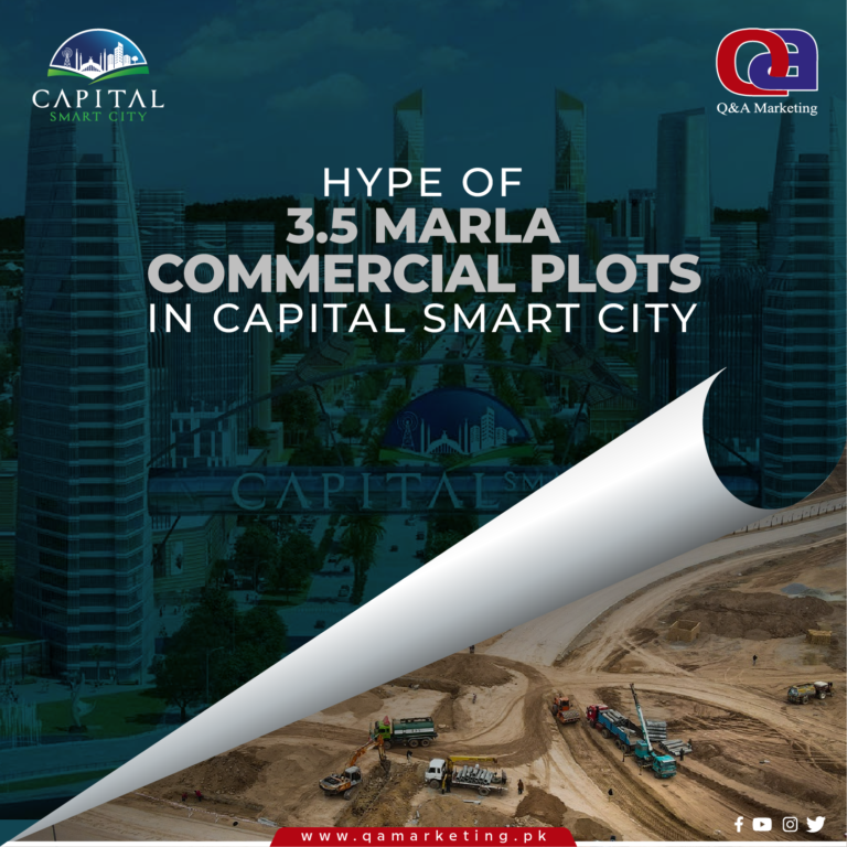 hype of 3.5 marla commercial plots in capital smart city